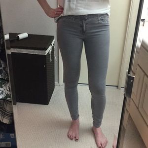 Hudson grey Nico Midrise Super Skinny Jean, sz 27
